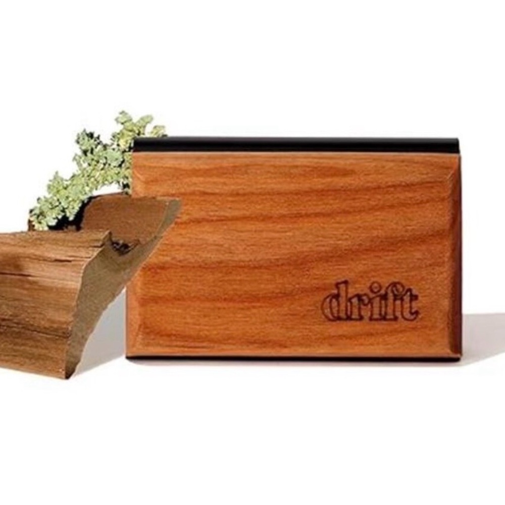 Drift Wooden Aromatherapy Block - Natural Brown - Visor Clip Kit Open Air scent